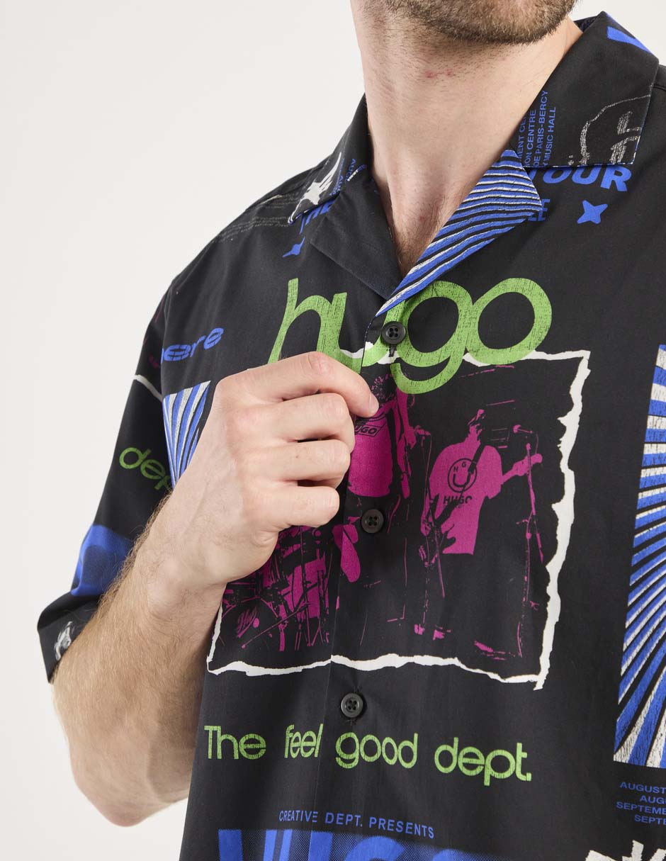 Camisa casual de algodón manga corta para hombre 4