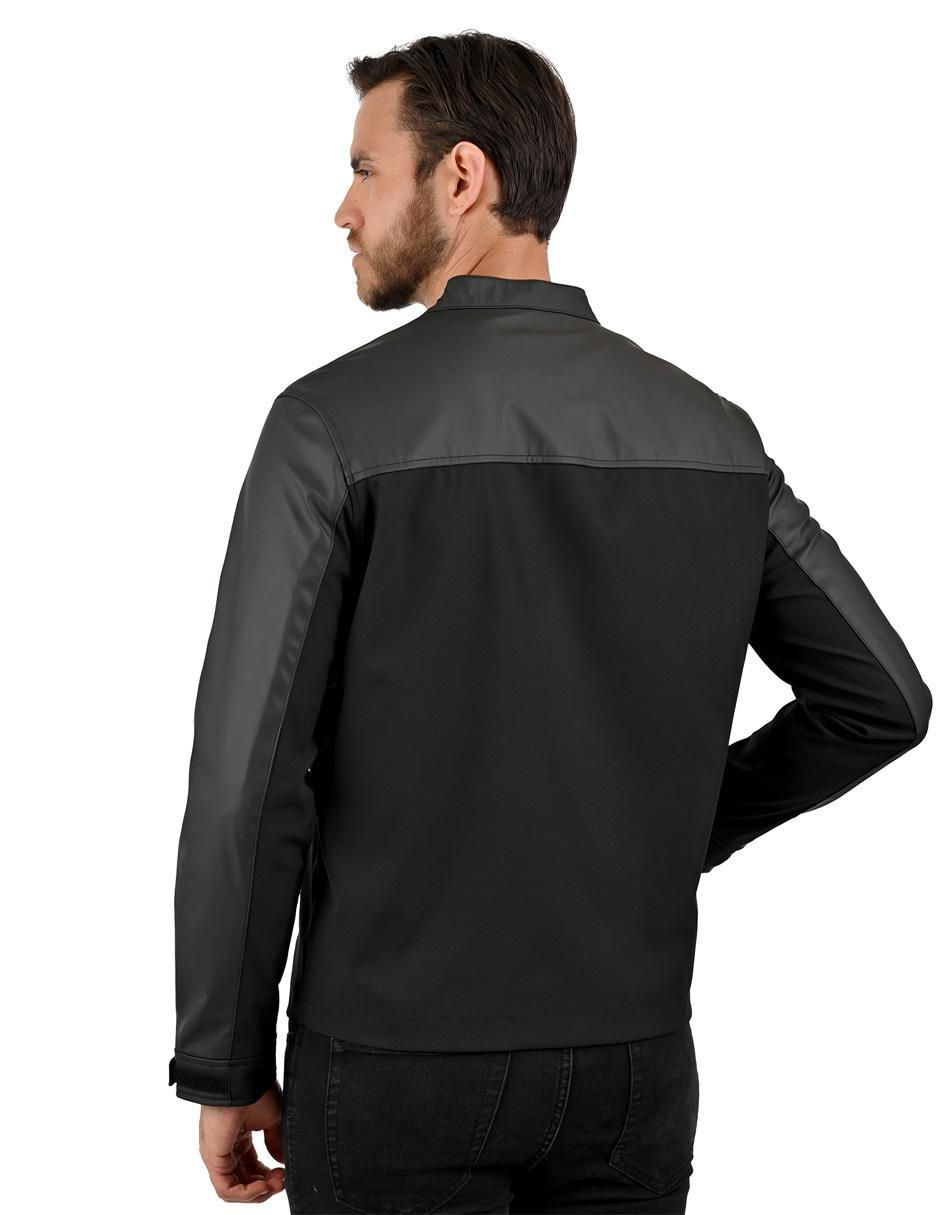 Chamarra casual con bolsillos para hombre 4