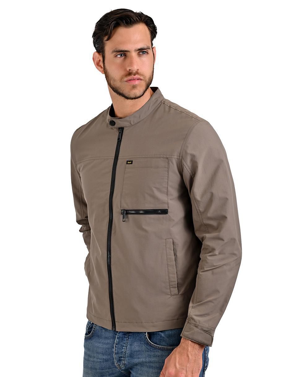Chamarra casual impermeable con bolsillos para hombre 3
