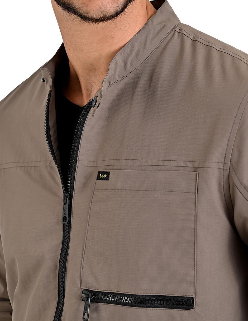 Chamarra casual impermeable con bolsillos para hombre 5