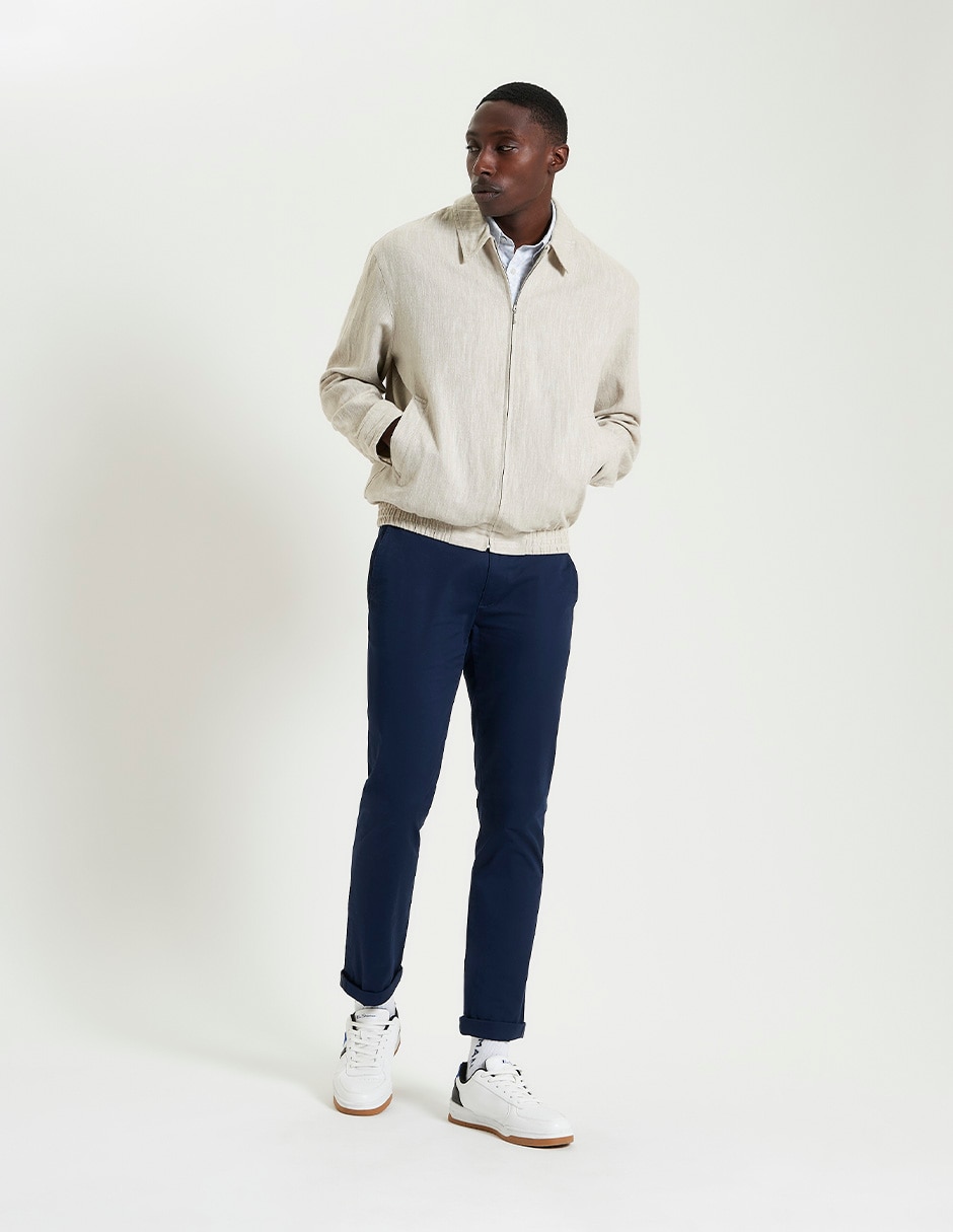 Chamarra con bolsillos para hombre 5