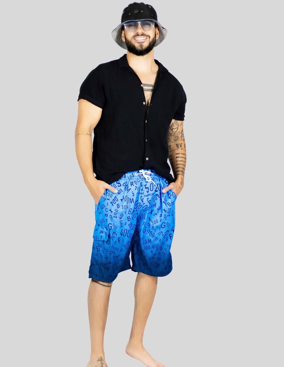 Traje de baño con bolsillos para hombre 2
