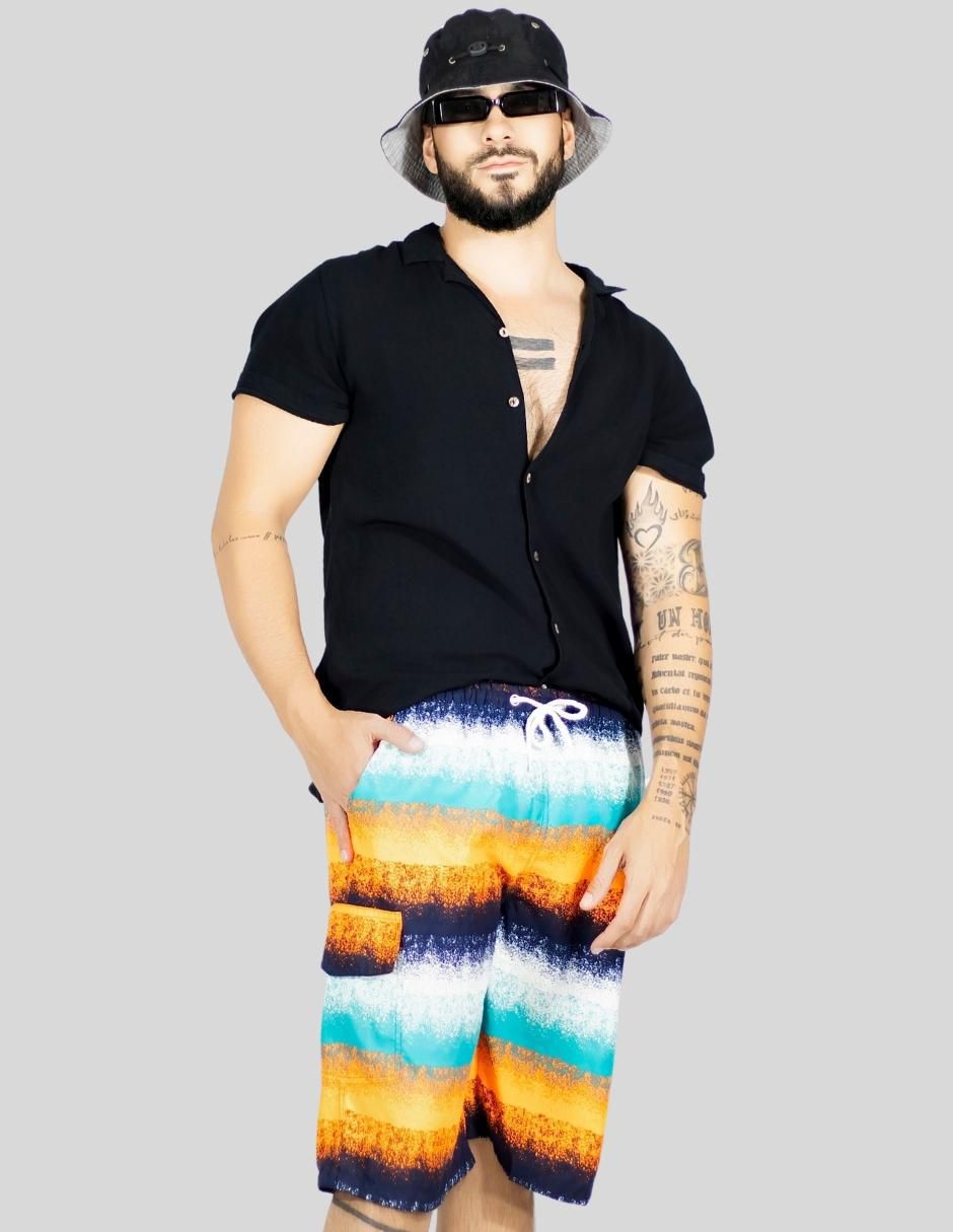 Traje de baño con bolsillos para hombre 1
