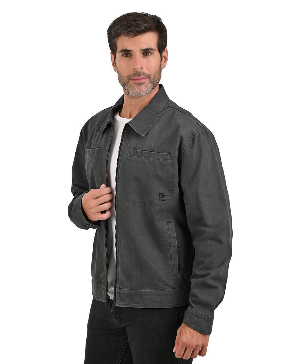 Chamarra denim con bolsillos para hombre 3