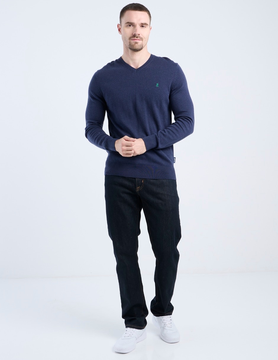 Suéter cuello V para hombre 3