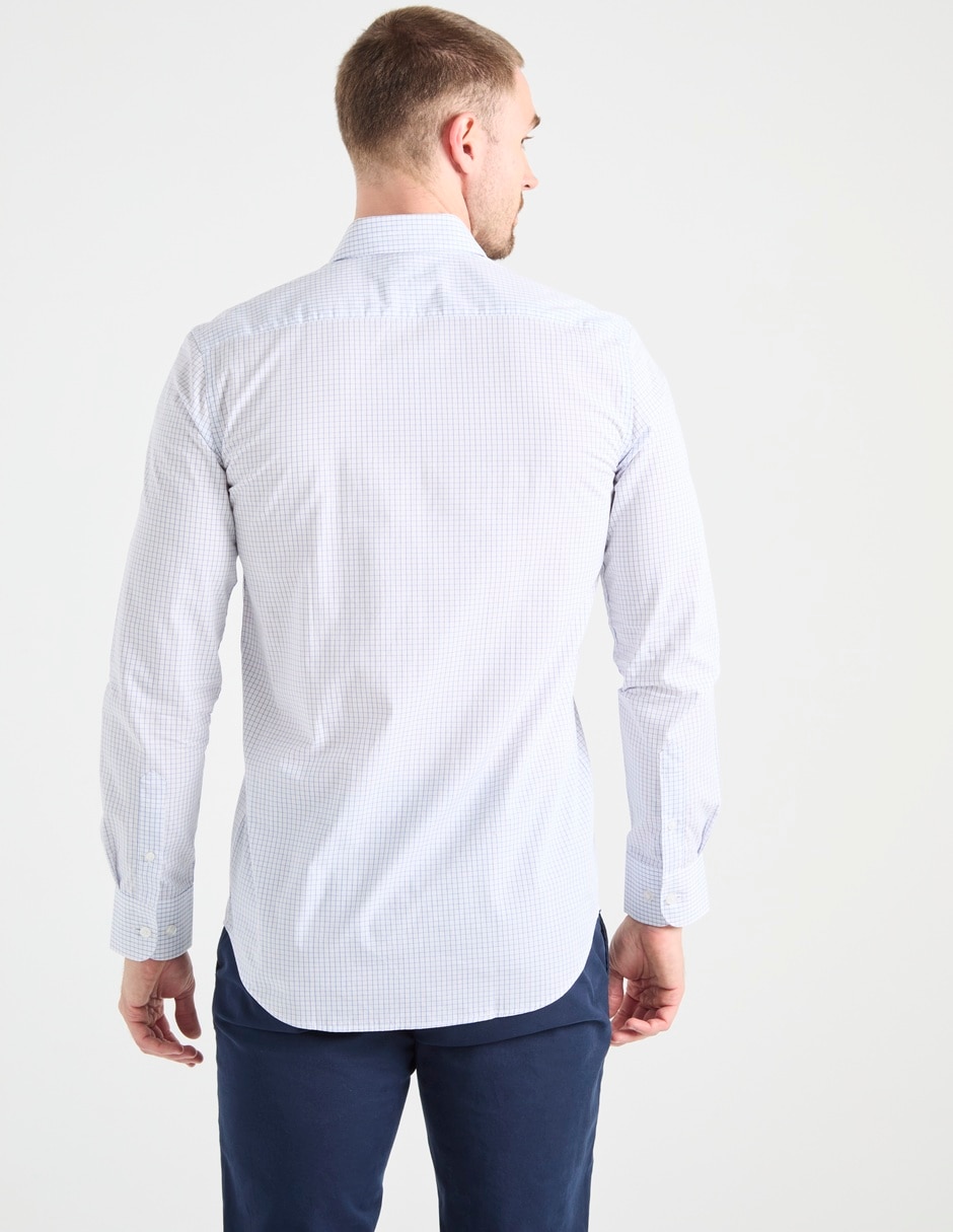 Camisa business casual de algodón manga larga para hombre 2
