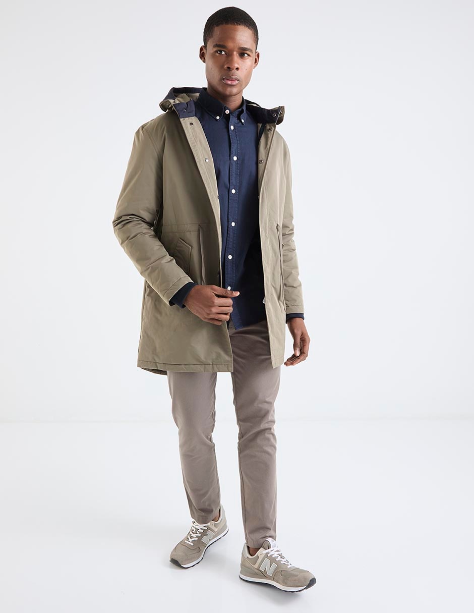 Camisa business casual manga larga para hombre 3
