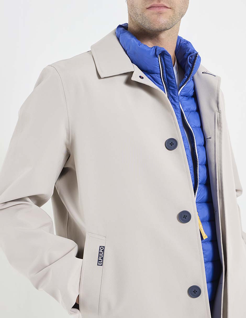 Gabardina larga para hombre 4