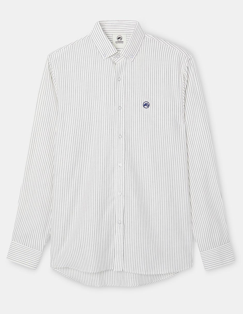 Camisa casual manga larga para hombre 5