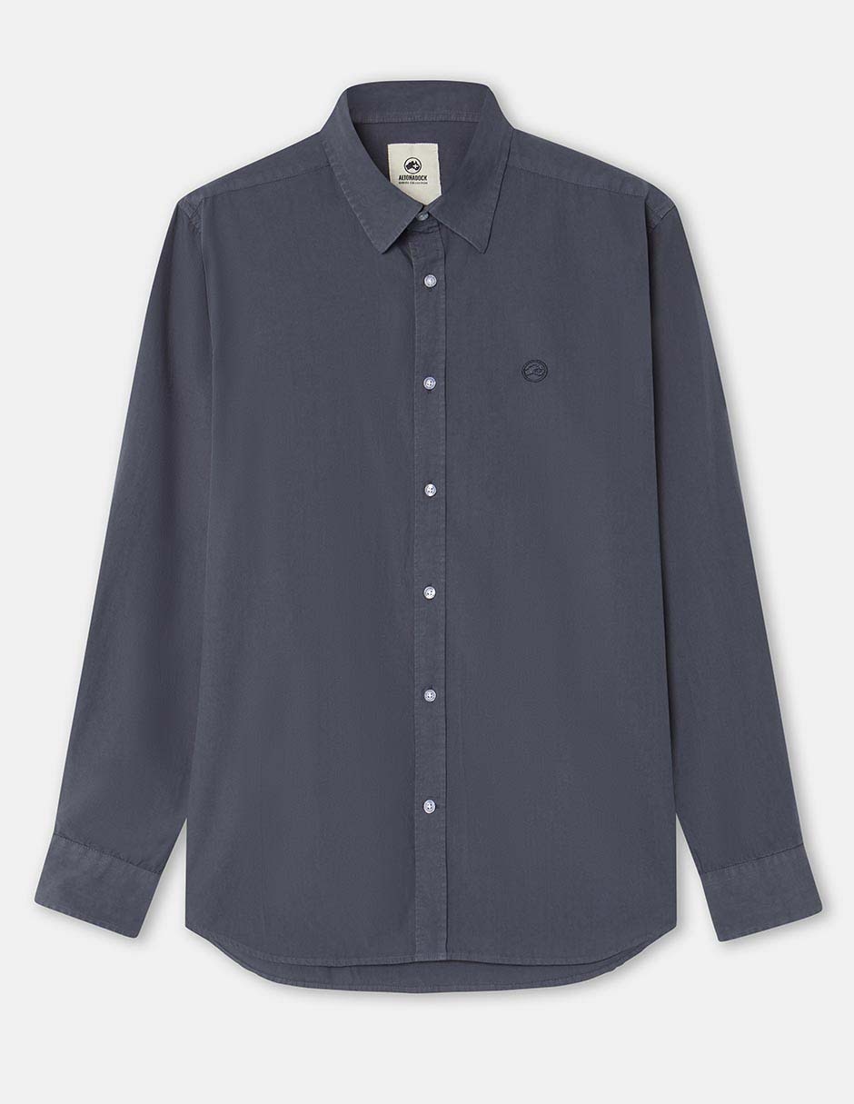 Camisa casual de algodón manga larga para hombre 5