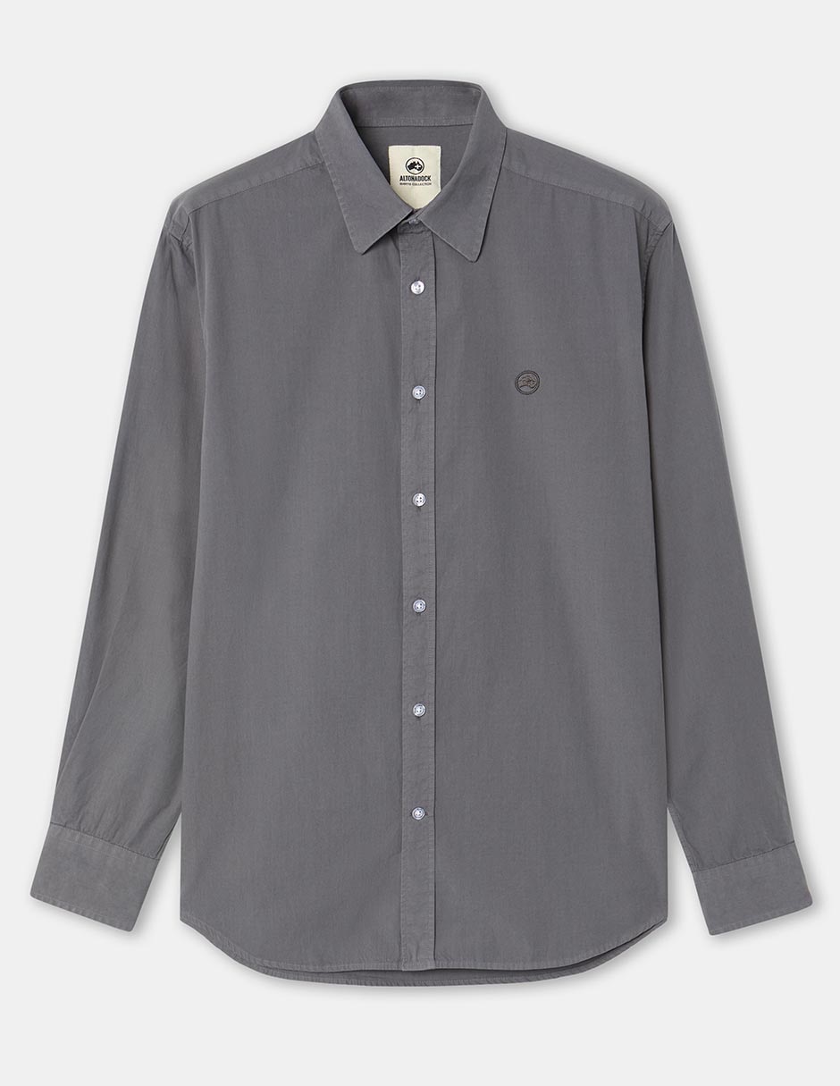 Camisa casual de algodón manga larga para hombre 5