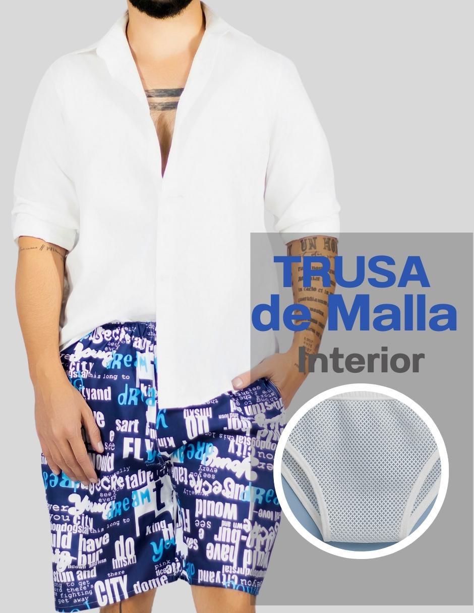 "traje de baño" malabis con bolsillos "para hombre"
