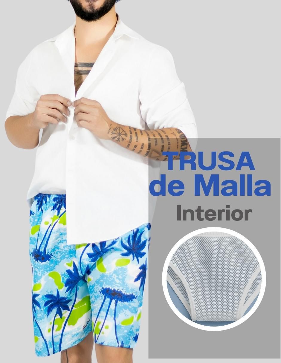 Traje de baño con bolsillos para hombre 6