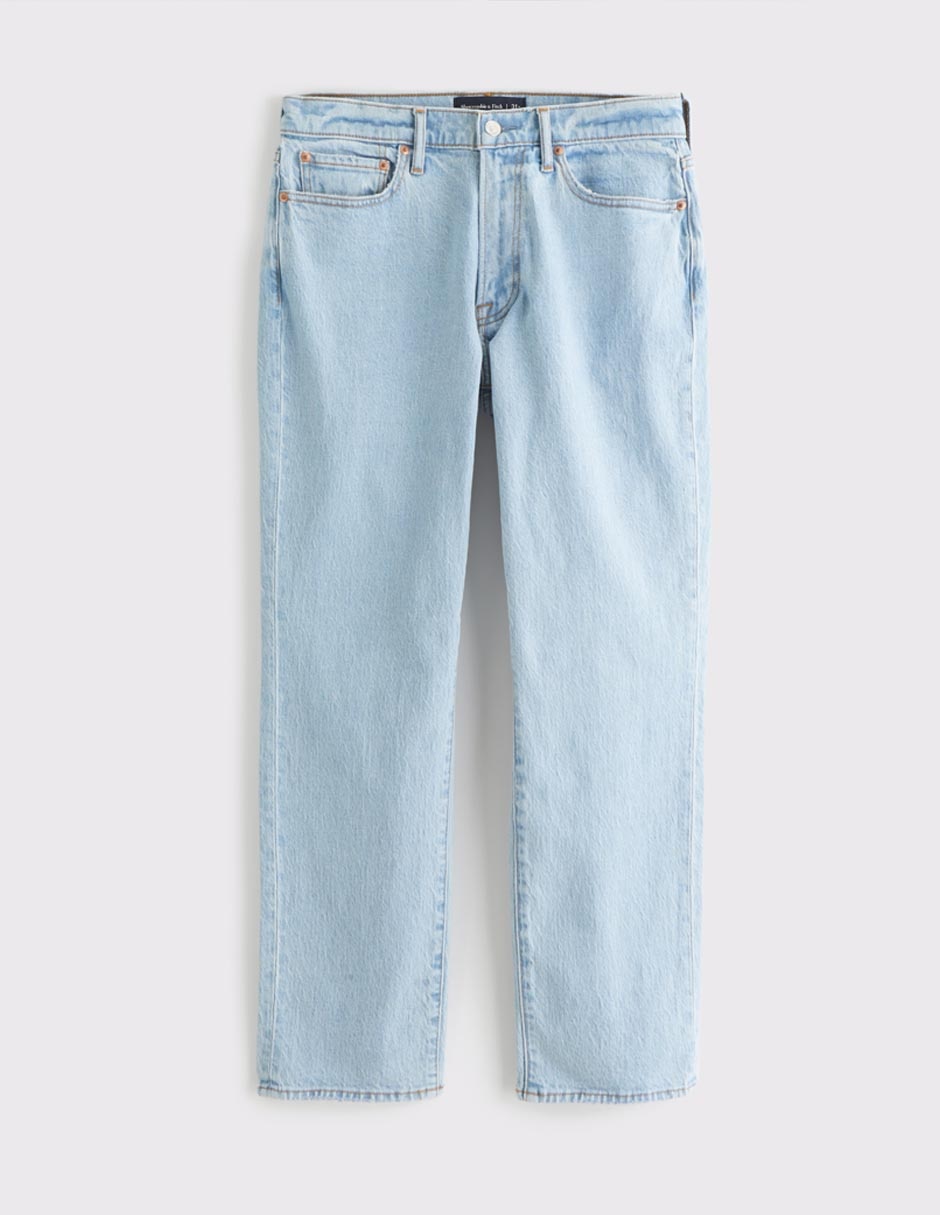Jeans straight KI131-5137-280 lavado claro para hombre