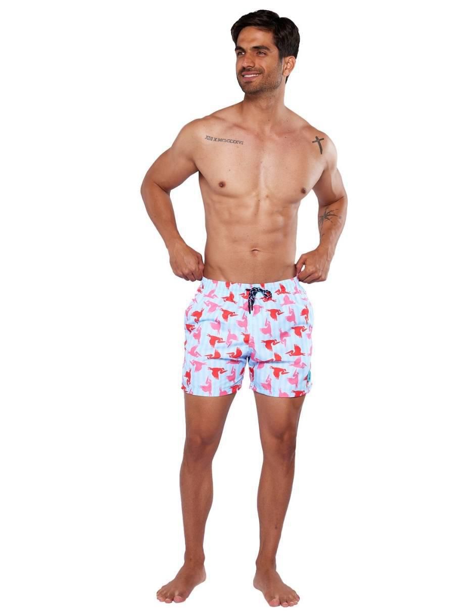 Traje de baño con bolsillos para hombre