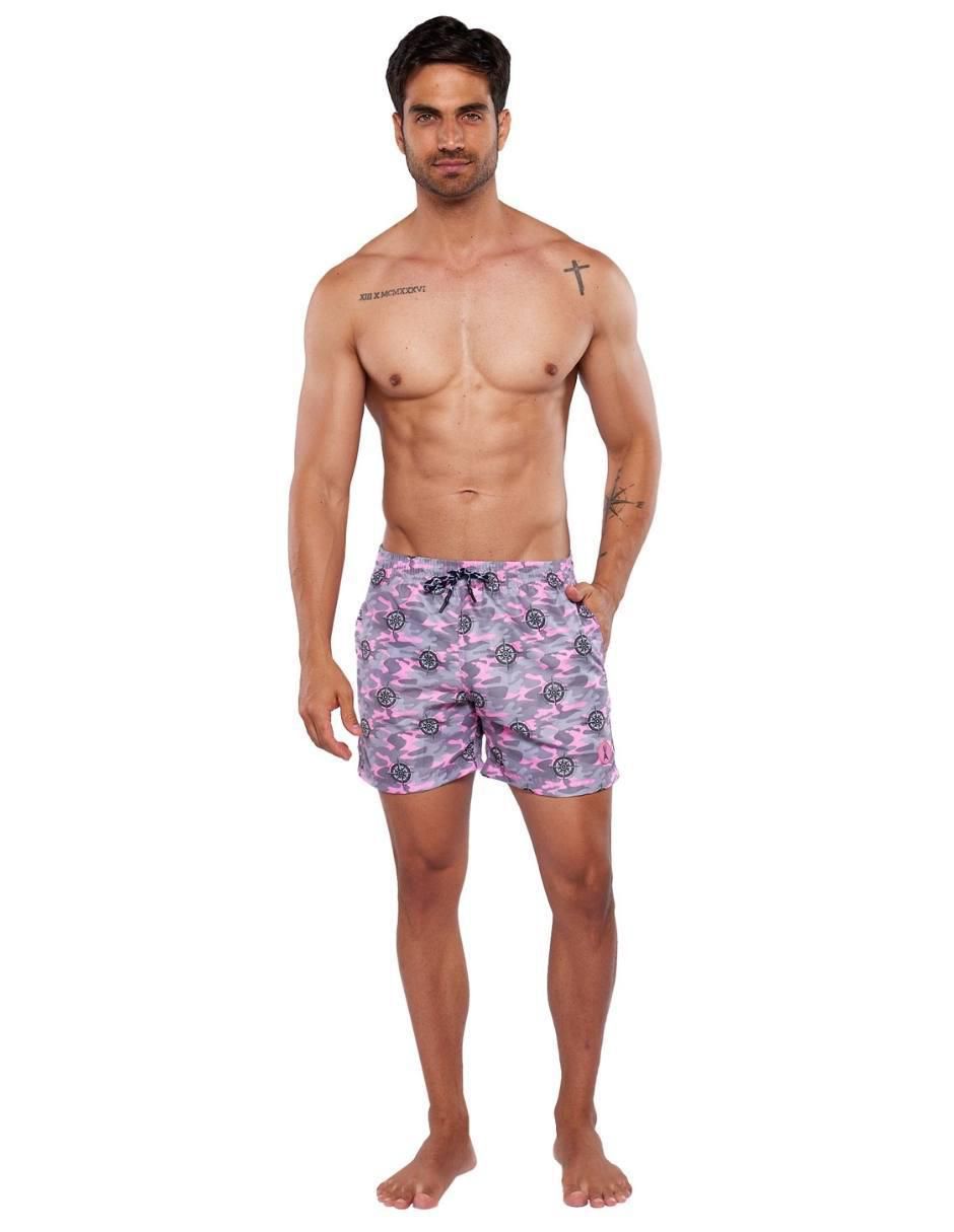 Traje de baño con bolsillos para hombre