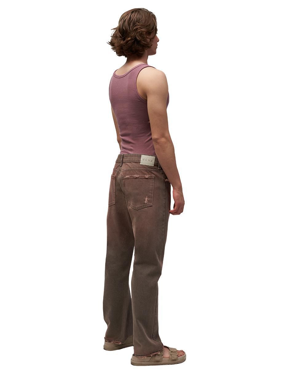 Jeans slim 8091 Cropped Recife Gris lavado medio para hombre 3