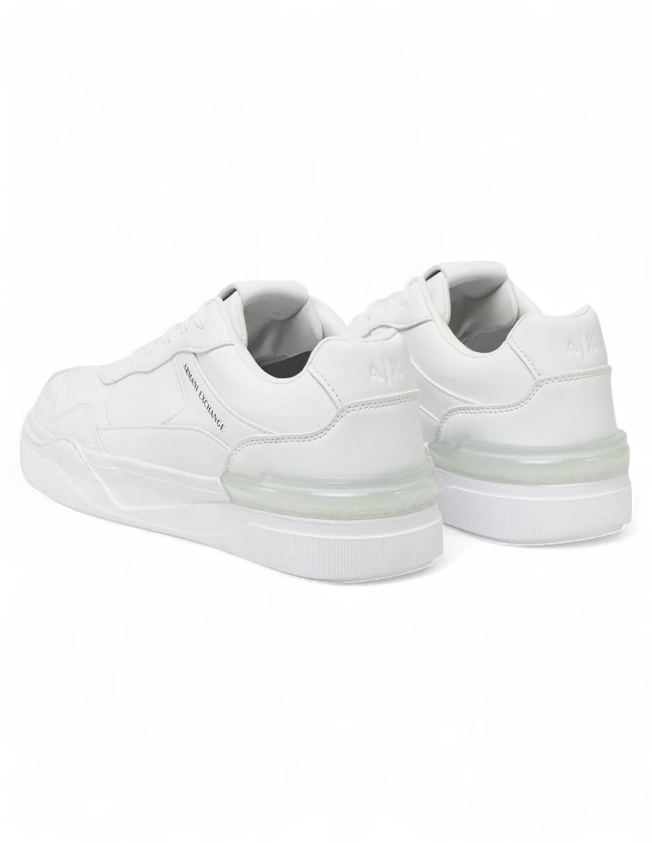 Tenis de piel Optical White para hombre 3