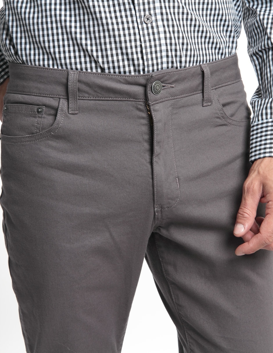 Pantalón slim de algodón para hombre 4