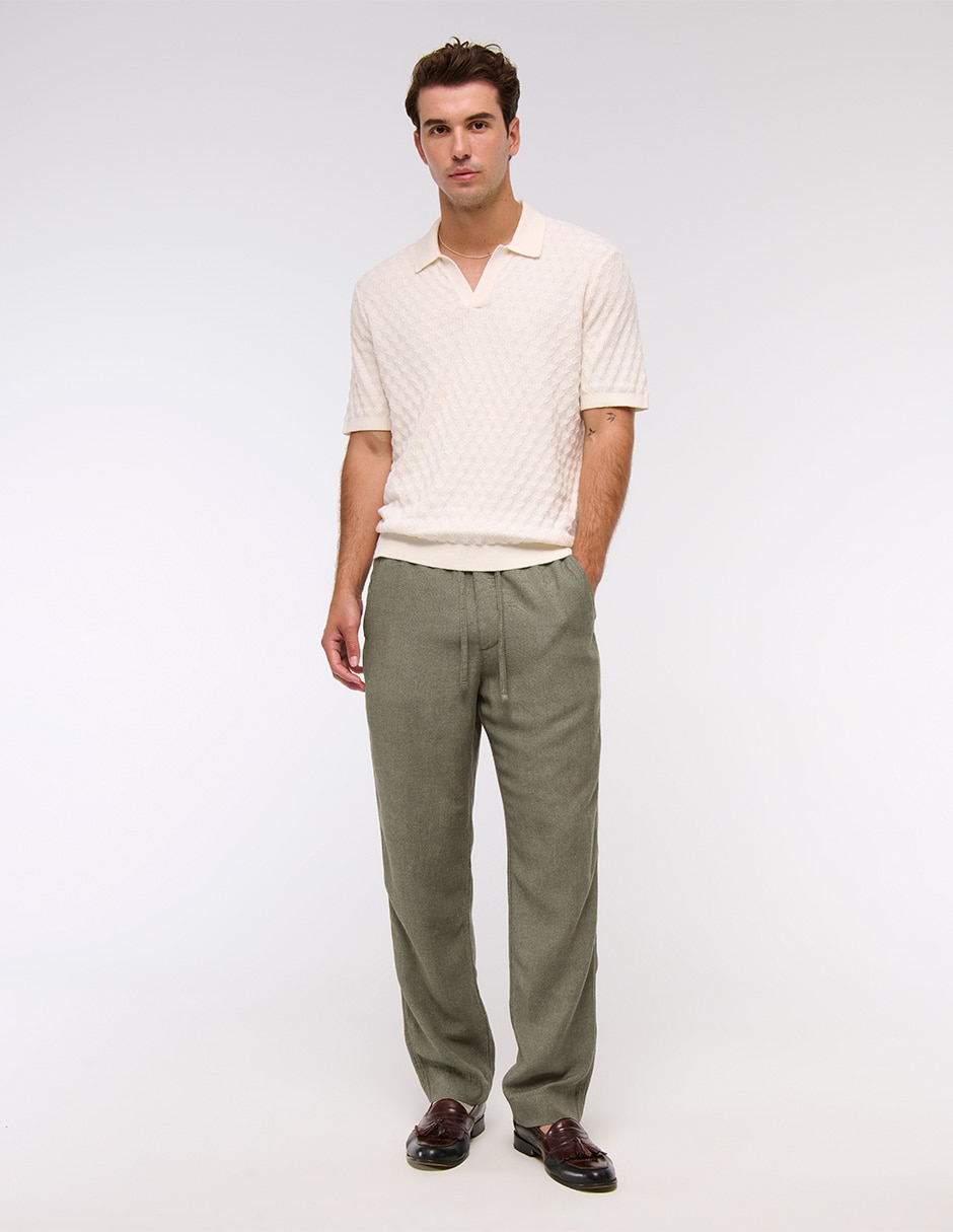 Pantalón regular de algodón para hombre 2