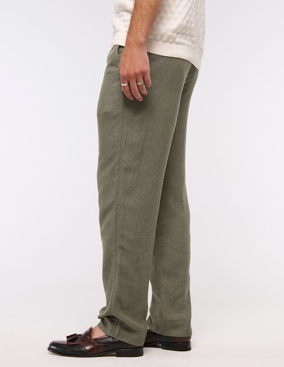 Pantalón regular de algodón para hombre 4