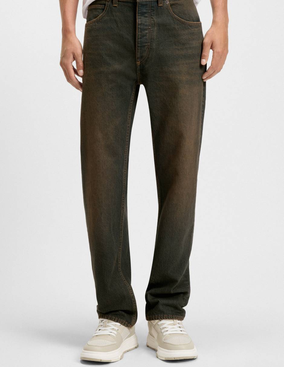 Jeans straight Jonah 10 lavado medio para hombre