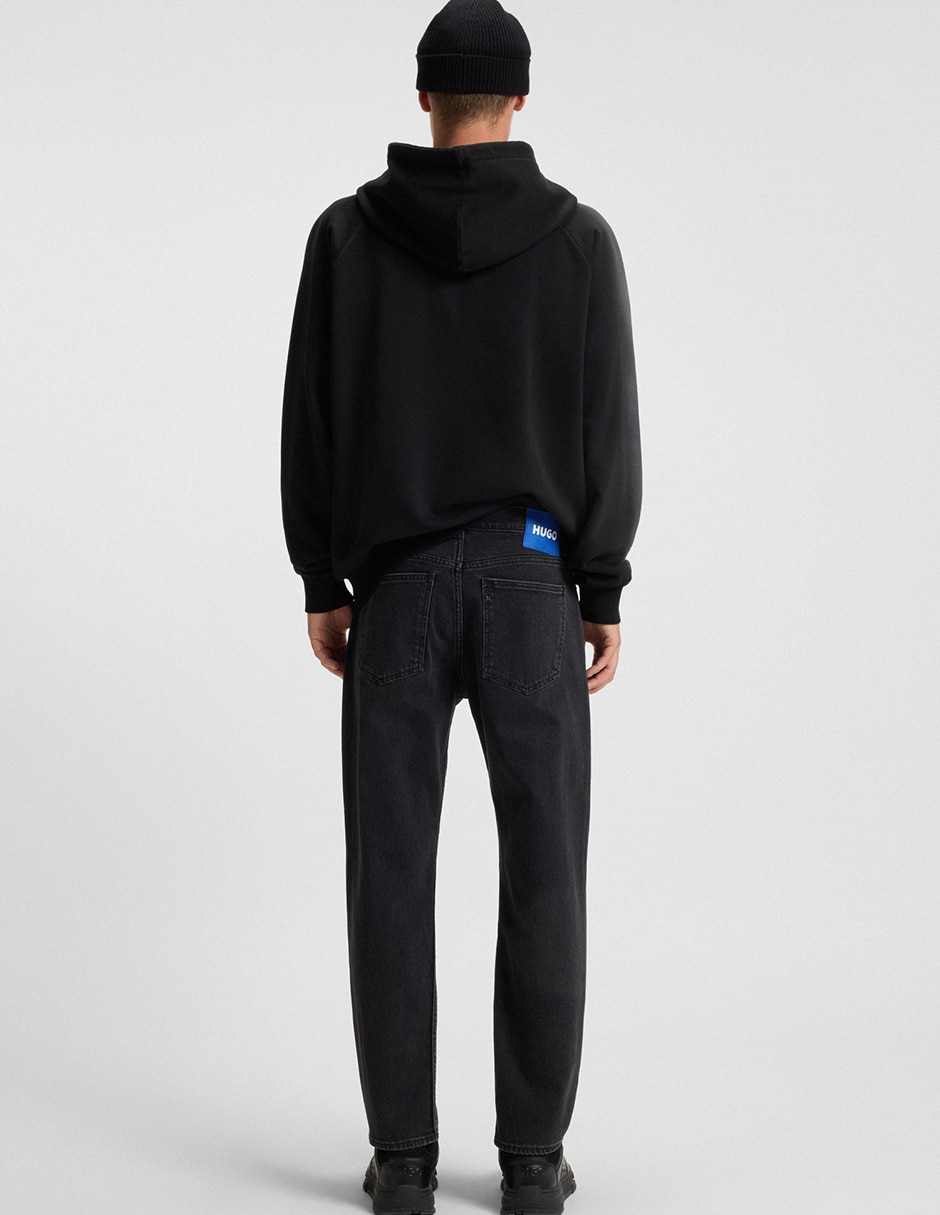 Jeans straight lavado medio para hombre 4