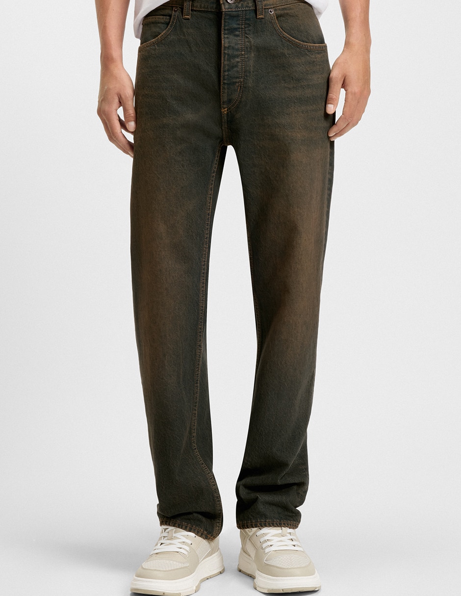 Jeans straight Jonah 10 lavado medio para hombre Jeans straight Jonah 10 lavado medio para hombre