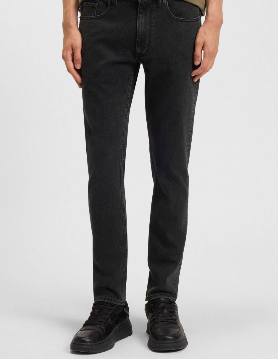 Jeans straight Zane 102 lavado medio para hombre