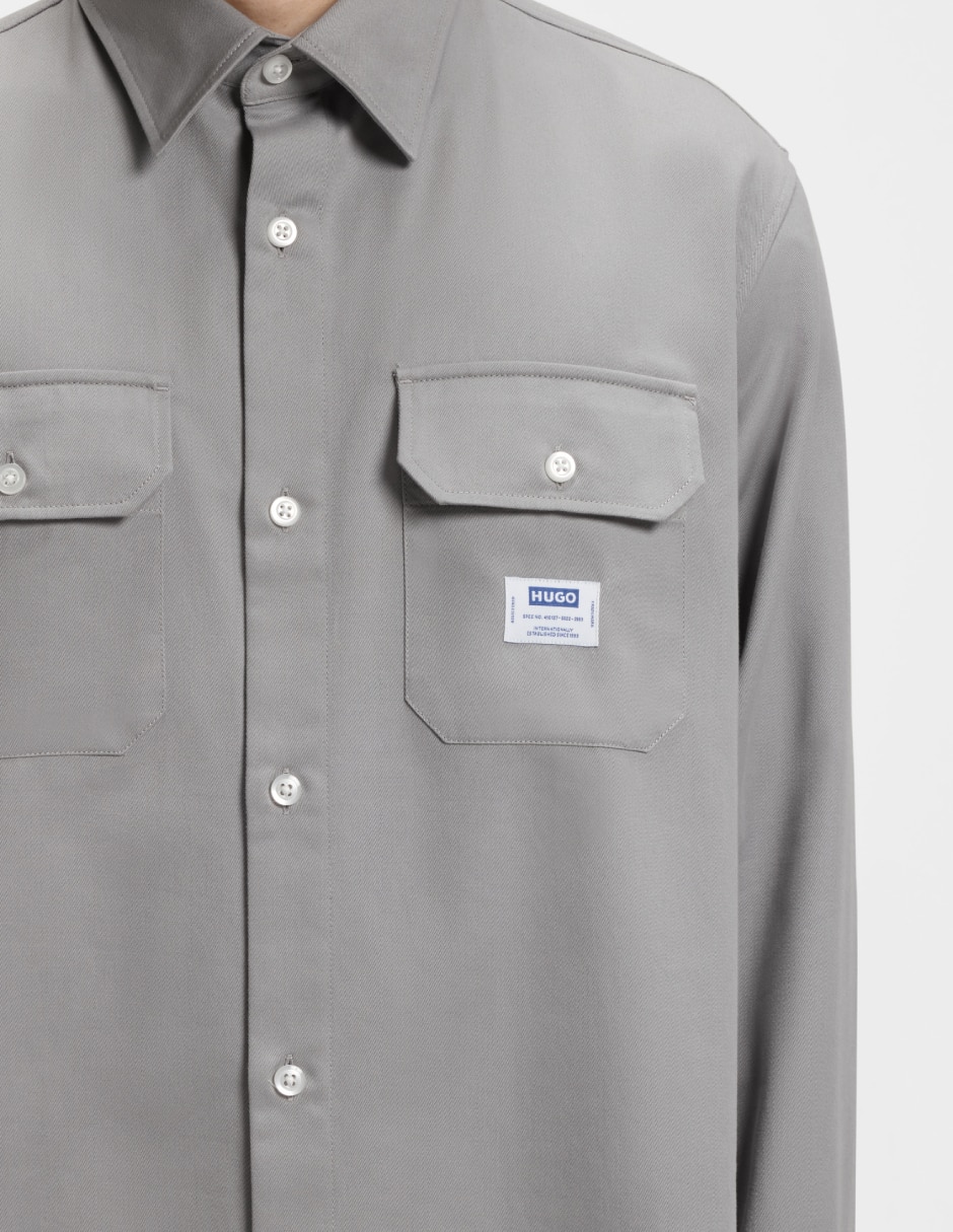 Camisa casual de algodón manga larga para hombre 3