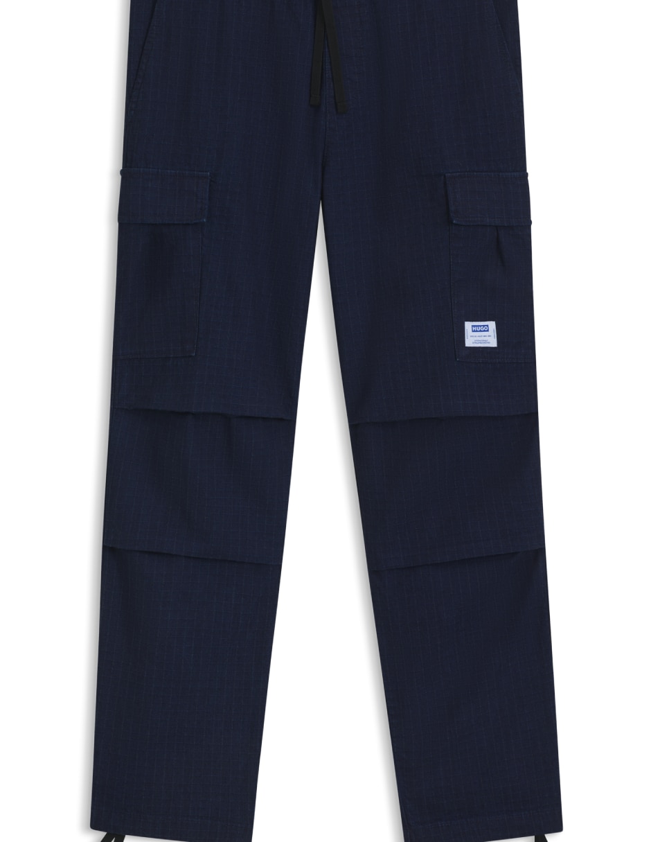 Pants regular con elástico para hombre 4