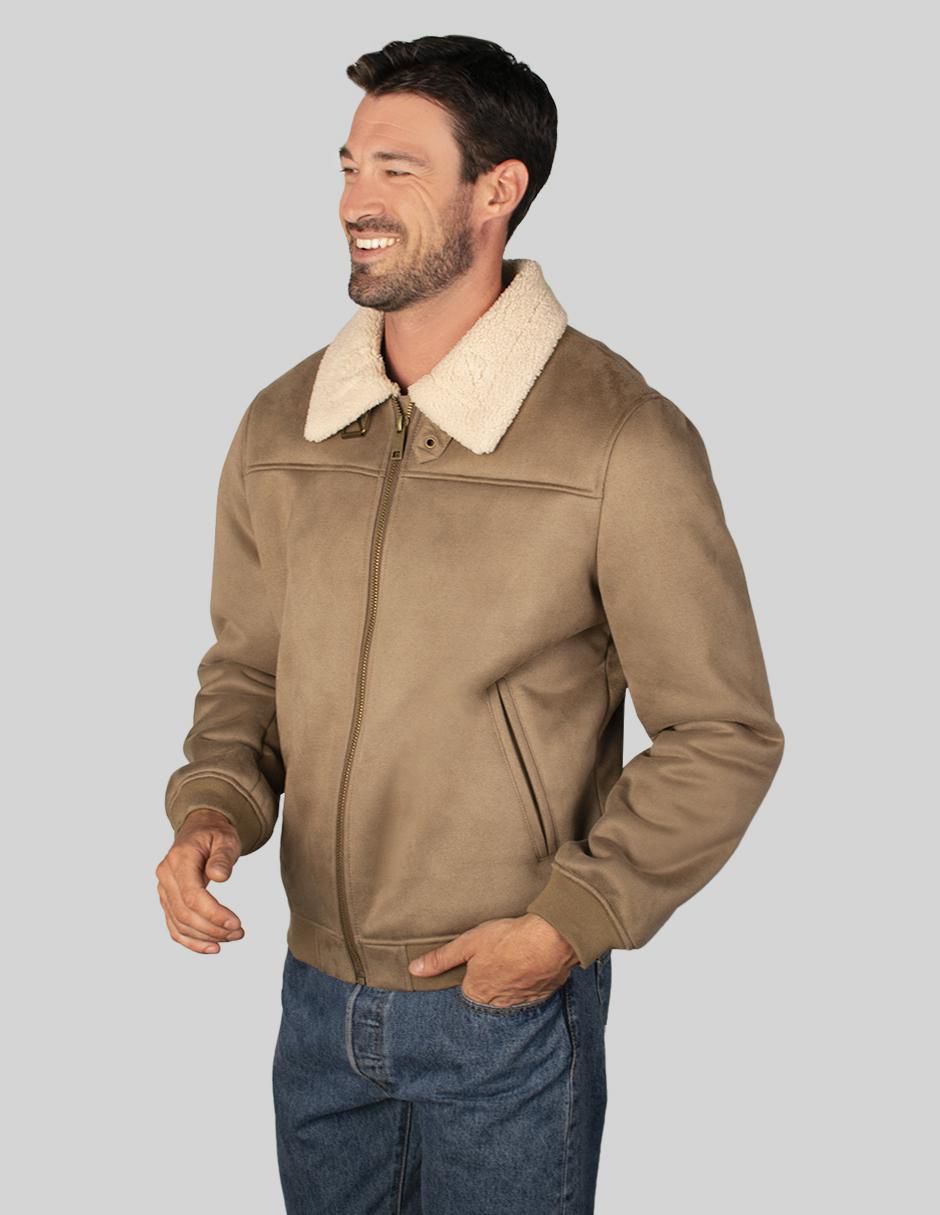 "chamarra" casual greenlander no "de" poliéster cuello a contraste "para hombre"