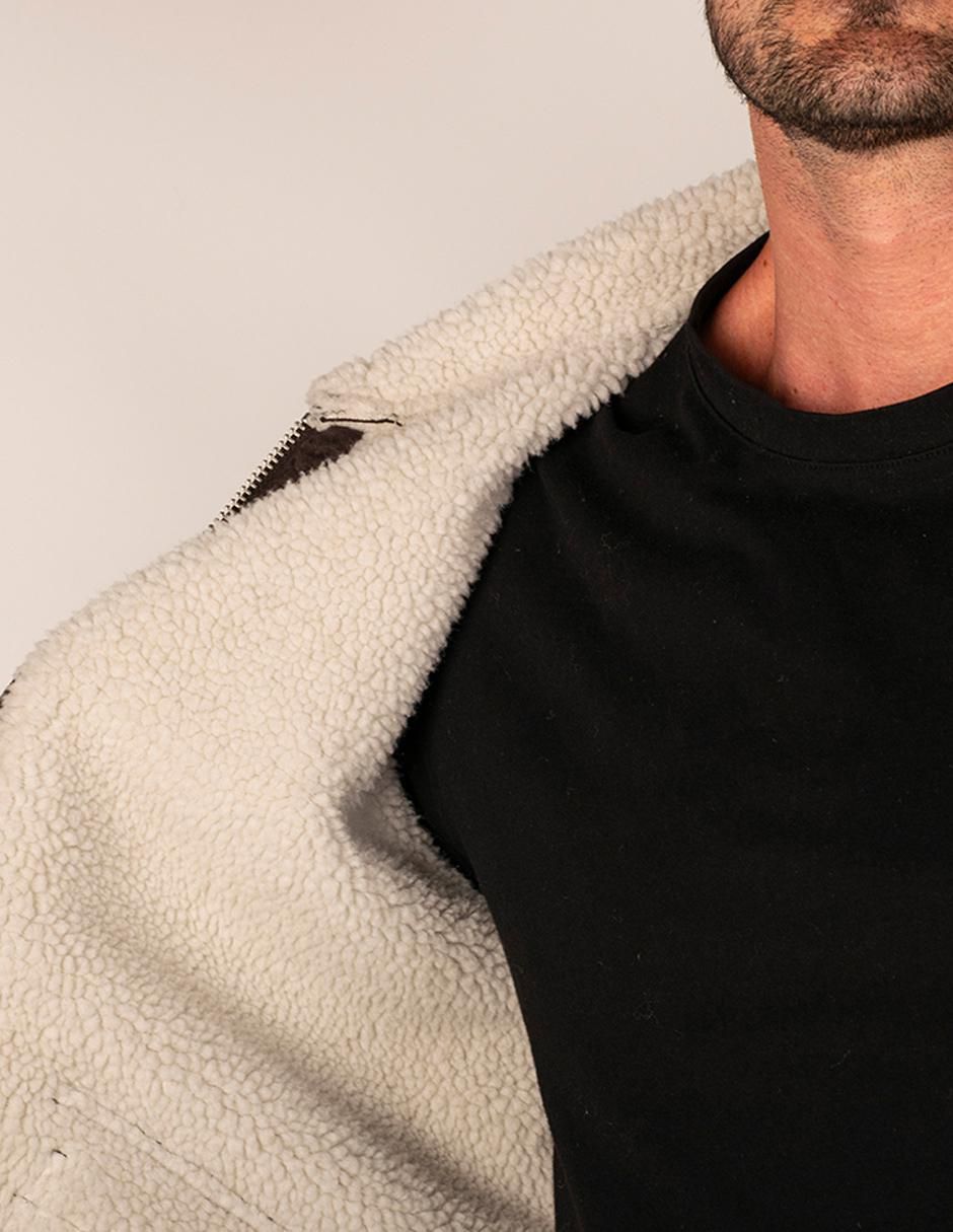 "chamarra" casual greenlander no "de" poliéster cuello a contraste "para hombre"