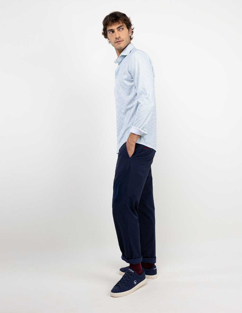 Camisa casual manga larga para hombre 3
