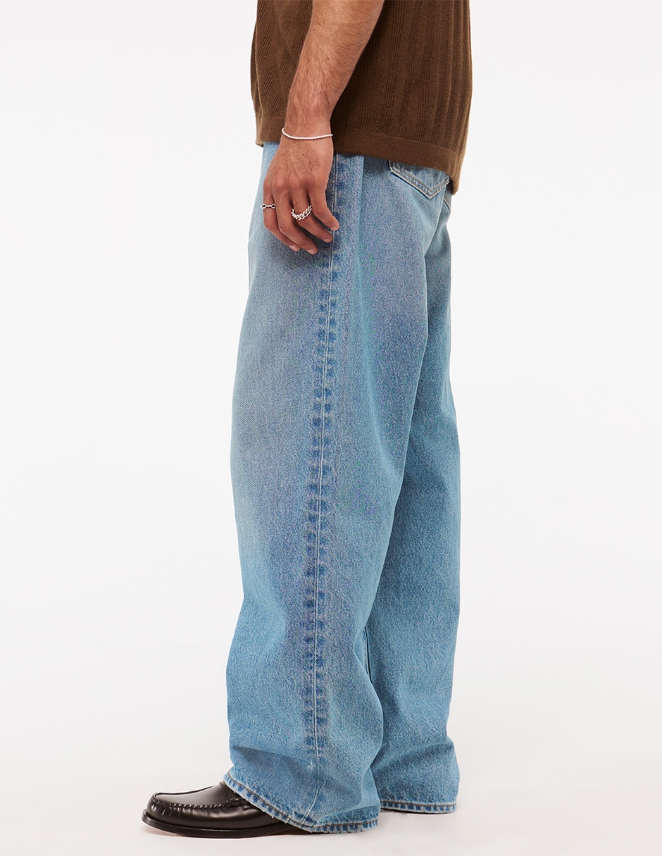 Jeans Baggy ki131-5202-280 lavado claro para hombre 4