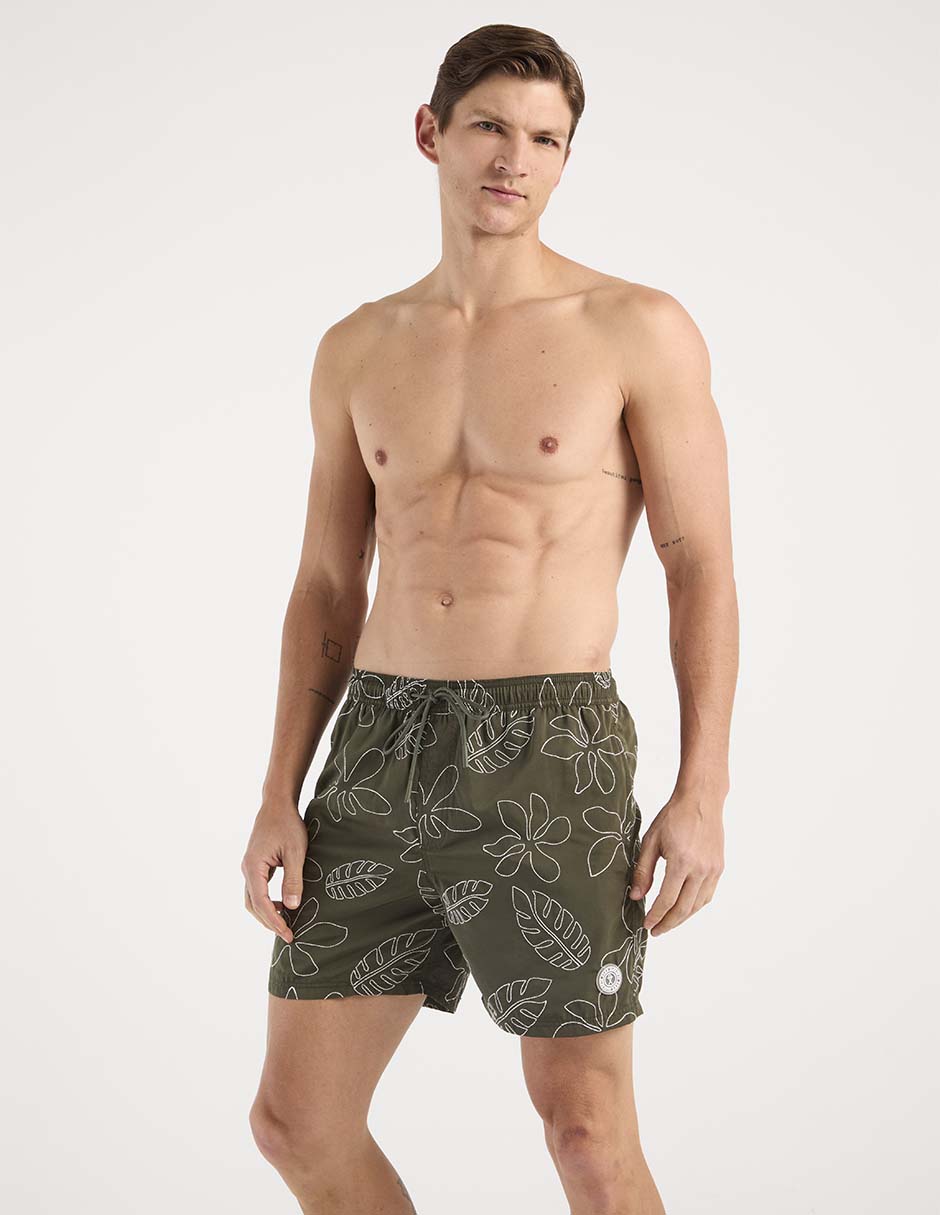 Traje de baño con bolsillos para hombre