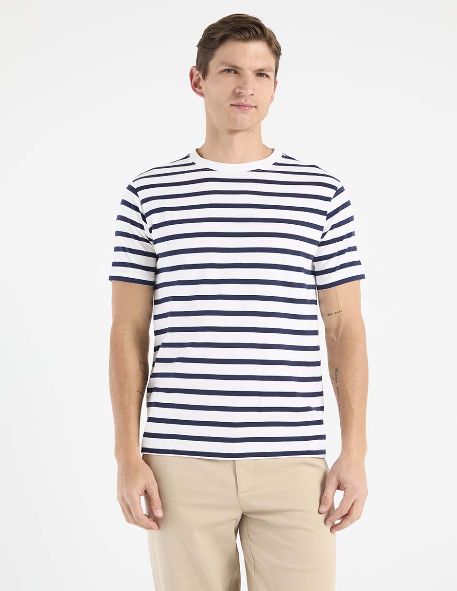 Playera cuello redondo para hombre