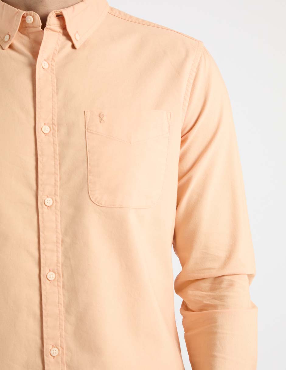 Camisa casual de algodón manga larga para hombre 4