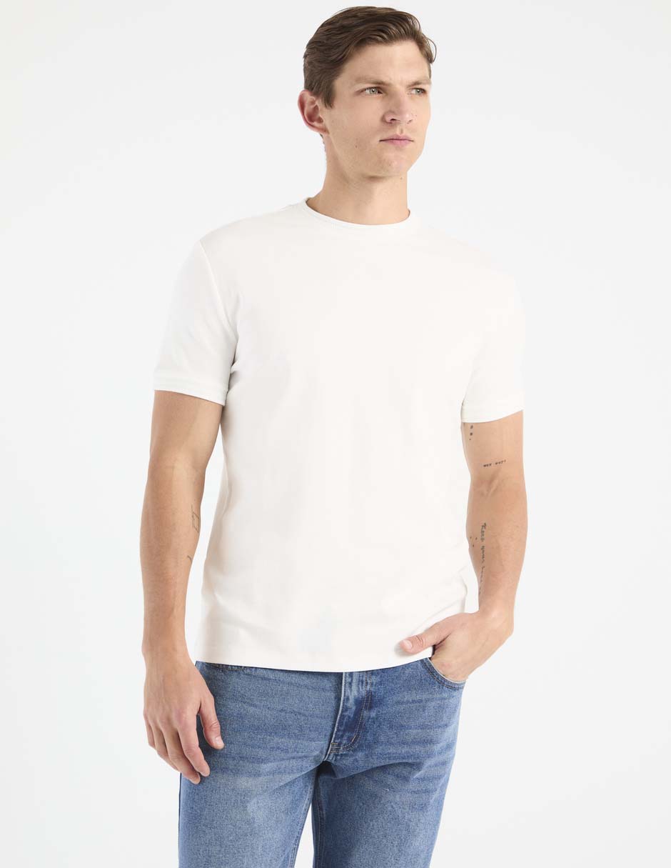 Playera cuello redondo para hombre