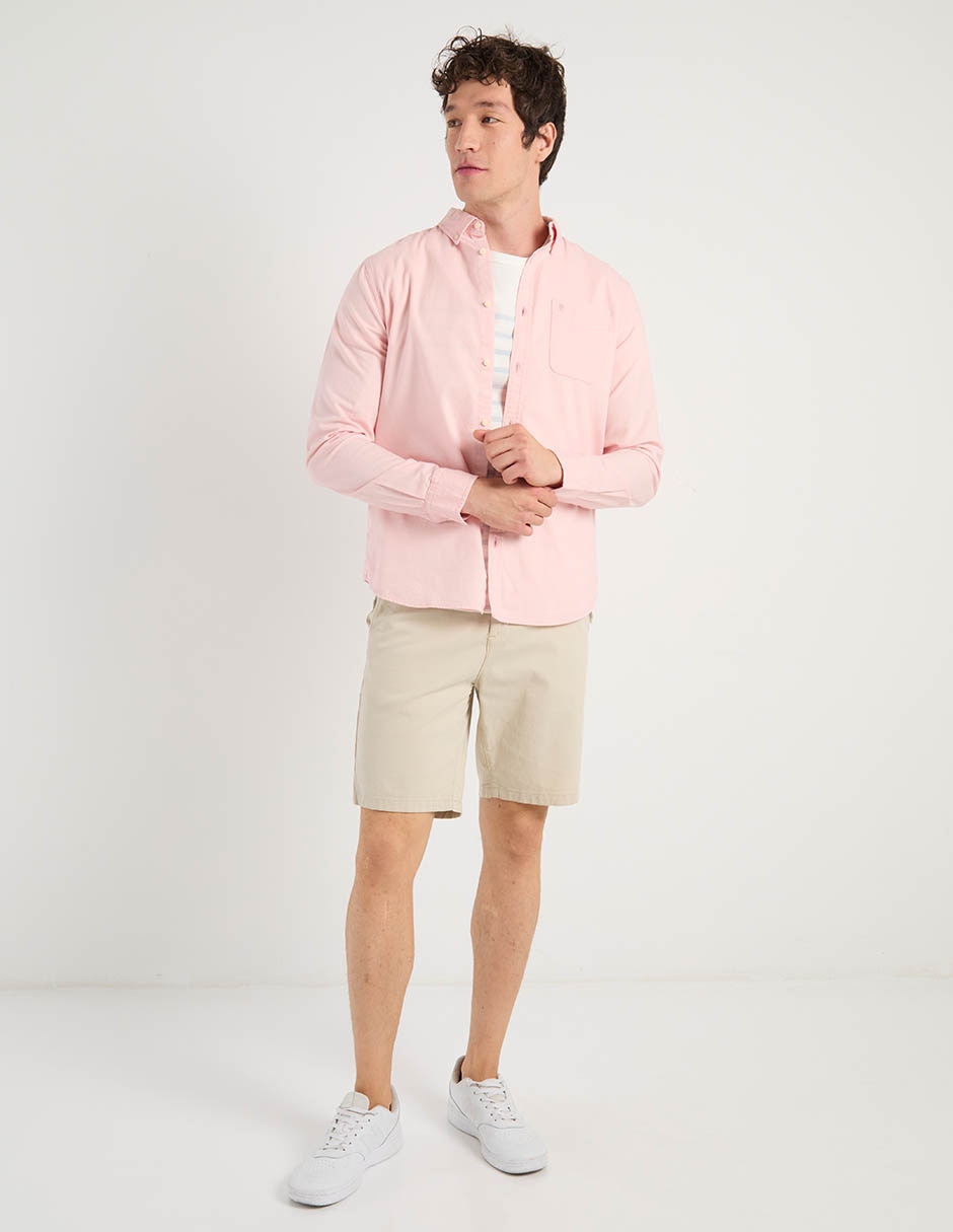 Sobrecamisa casual manga larga para hombre 2