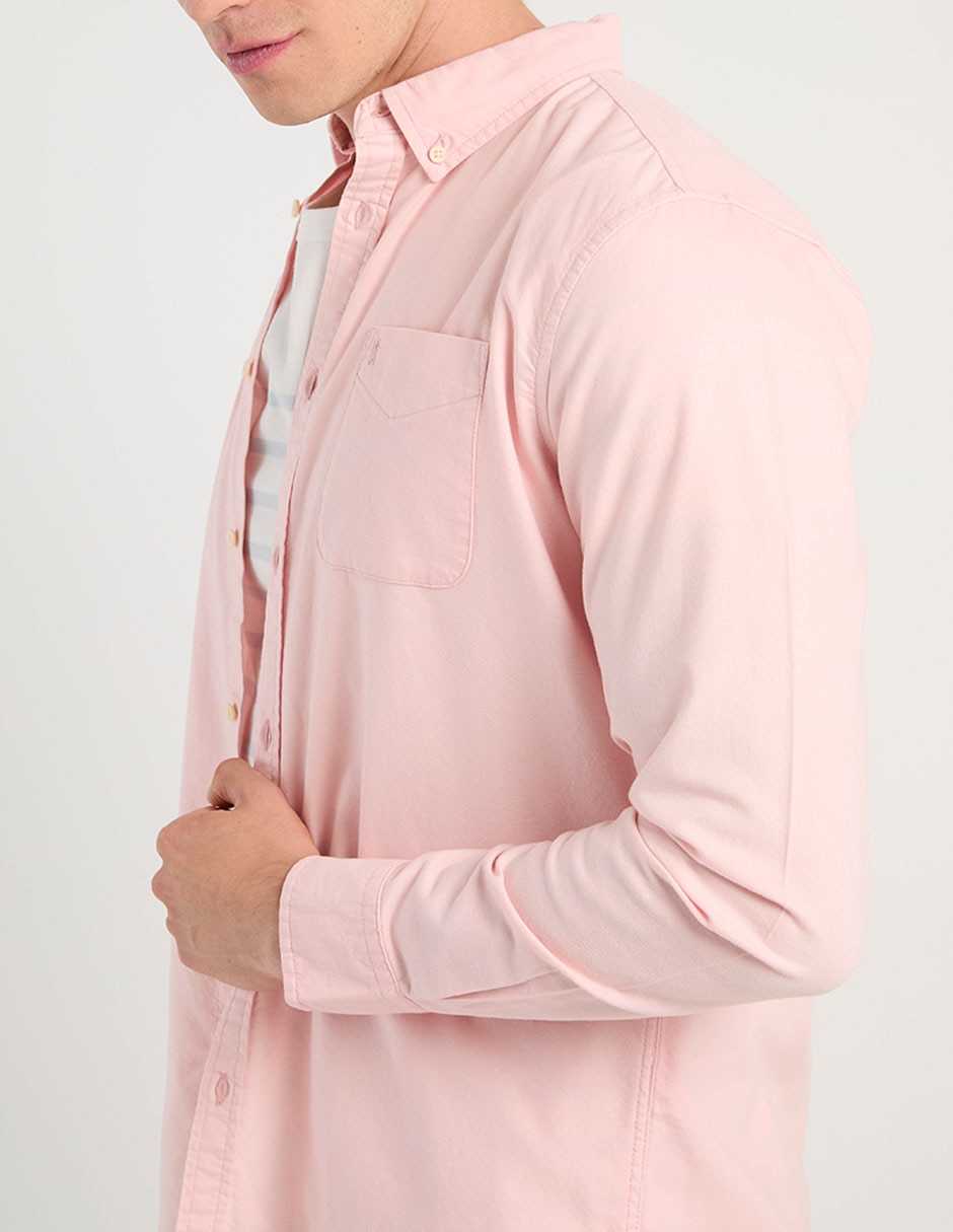 Sobrecamisa casual manga larga para hombre 5