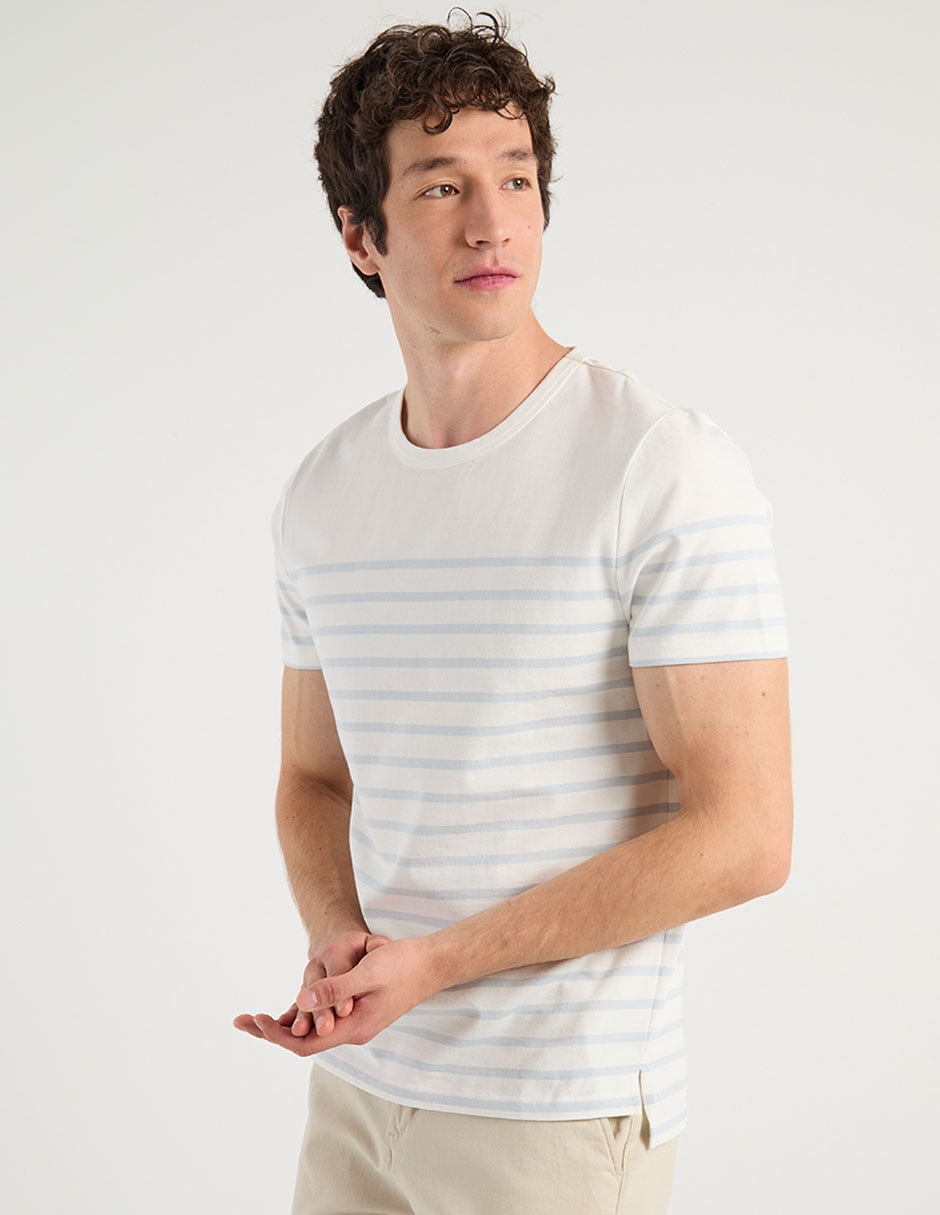 Playera cuello redondo para hombre
