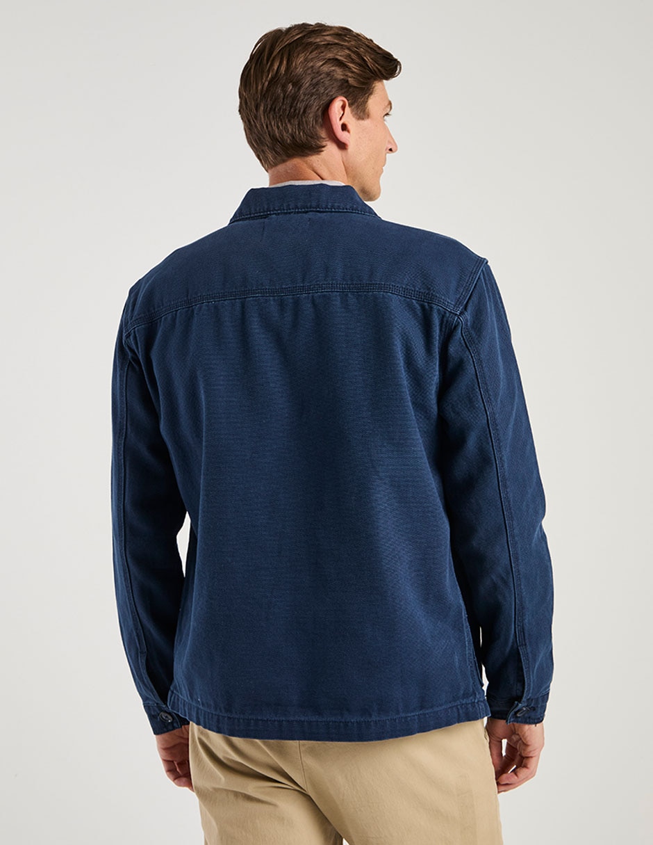 Chamarra denim con bolsillos para hombre 6