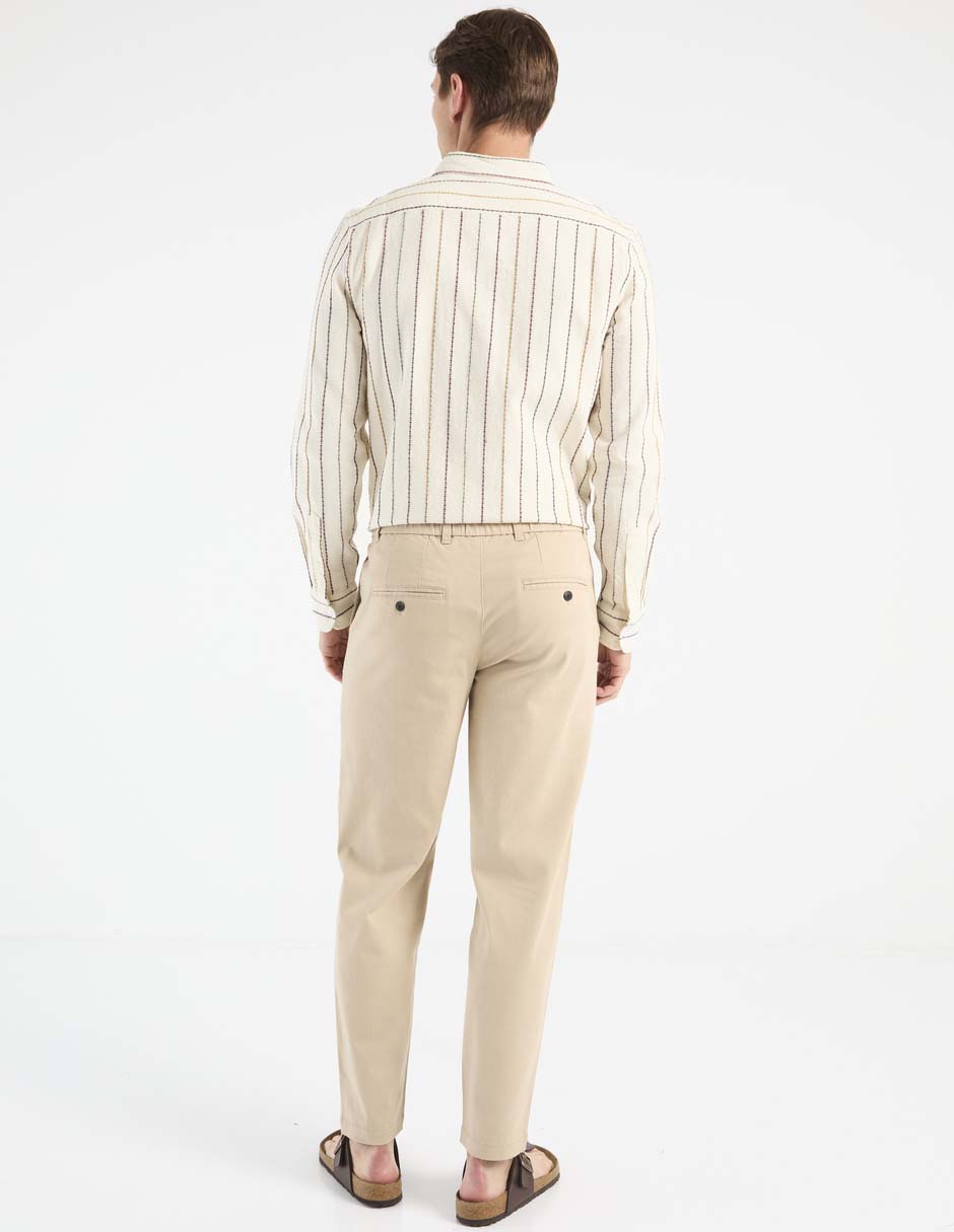 Pantalón chino slim de algodón para hombre 2