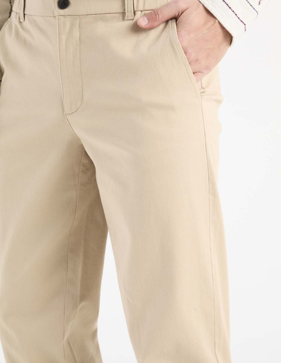 Pantalón chino slim de algodón para hombre 4