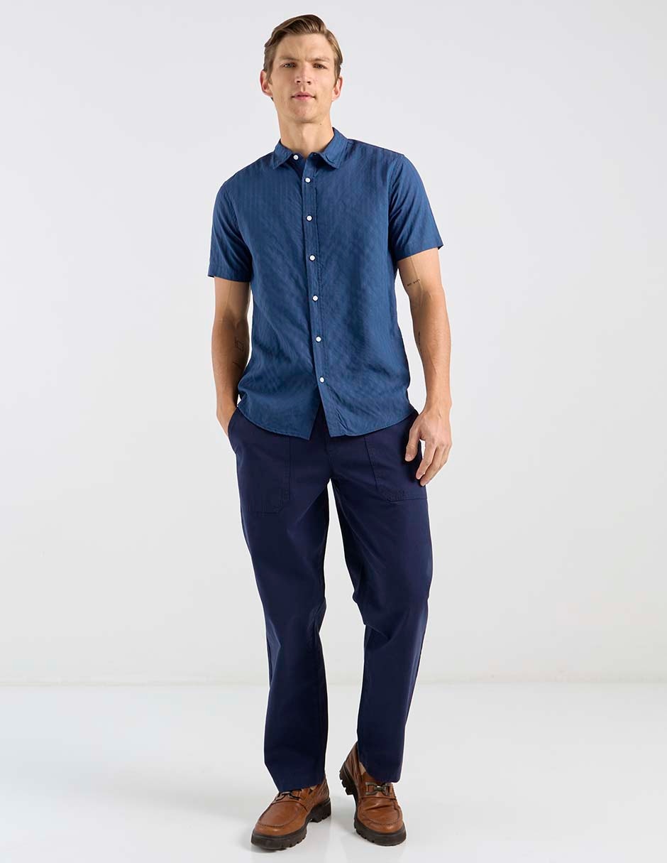 Pantalón straight de algodón para hombre 2