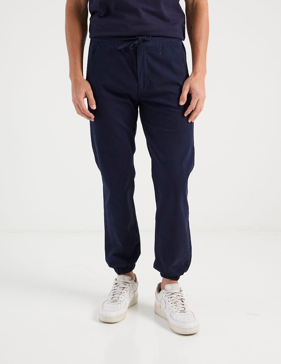 Pantalón jogger regular de algodón para hombre Pantalón jogger regular de algodón para hombre