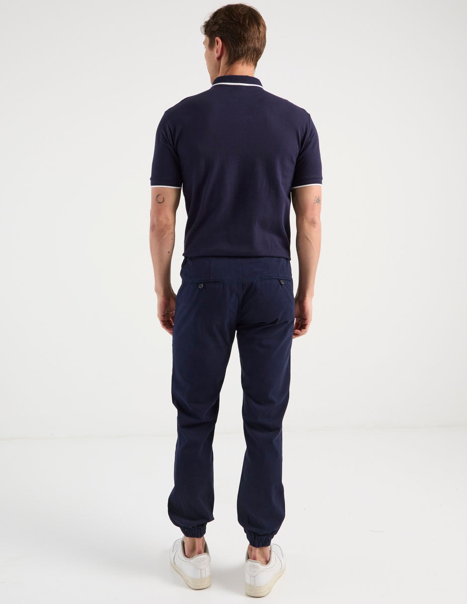 Pantalón jogger regular de algodón para hombre 2