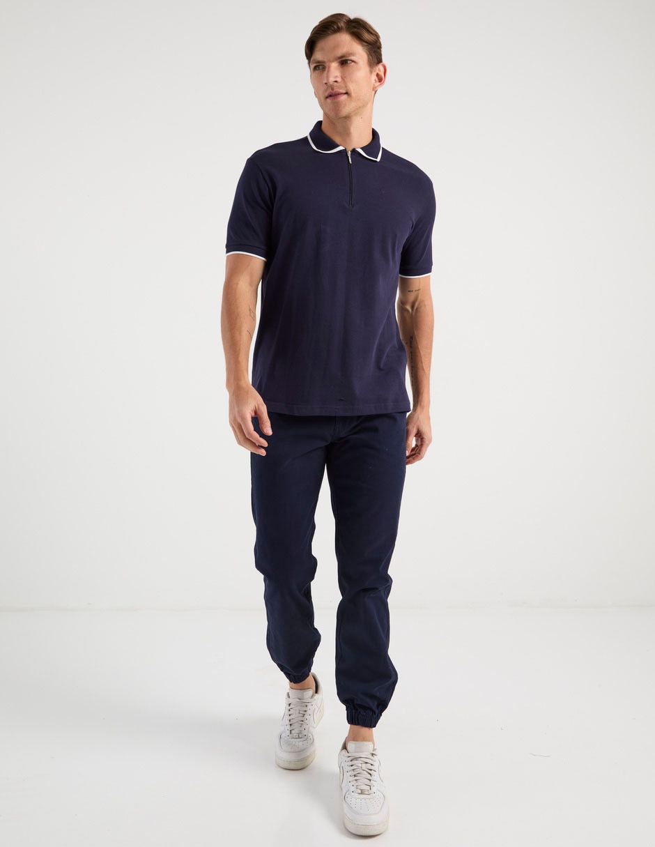 Pantalón jogger regular de algodón para hombre 3