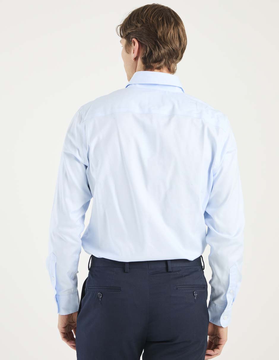 Camisa casual de algodón manga larga para hombre 2